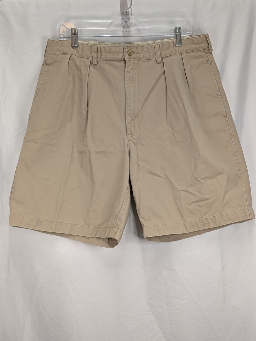 Polo by Ralph Lauren Beige Flat-Front Men's Shorts